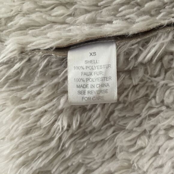 Johnny Was Biya Coat Womens XS Faux Fur Embroidered Open Front Jacket Boho *READ - Picture 6 of 15